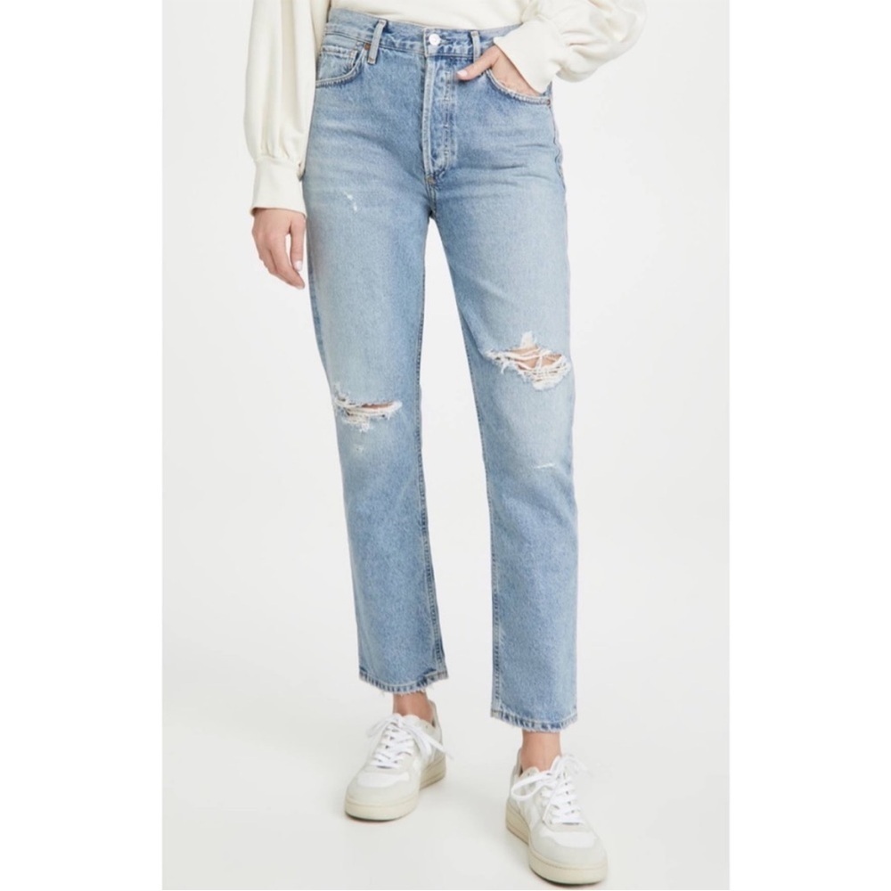 COH Charlotte Crop High Rise Straight Ankle Jeans Blue 23